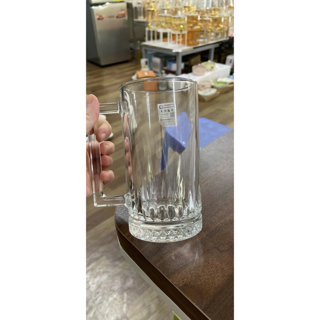 Hộp 6 ly Thủy Tinh có quai cầm Uống Bia Cao Cấp dung tích 480ml