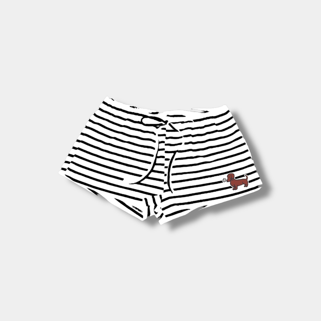 Quần Đùi Shorts Sọc Ngang AIMESAIGON Ôm Ngắn Dây Rút Eo Vải Thun Borip Cotton QC Mêm Freesize | BigBuy360 - bigbuy360.vn