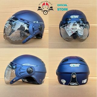 Mũ Bảo Hiểm Nửa Đầu GRS a102k Có Kính chắn gió chống bụi và tia uv nhiều mầu dành cho xe máy