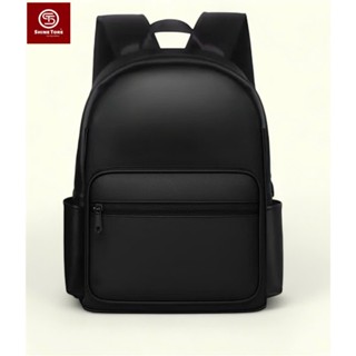 Ba Lô DA nam nữ trơn không logo, cặp đi học thời trang hàn quốc basic SHINE TORE -342