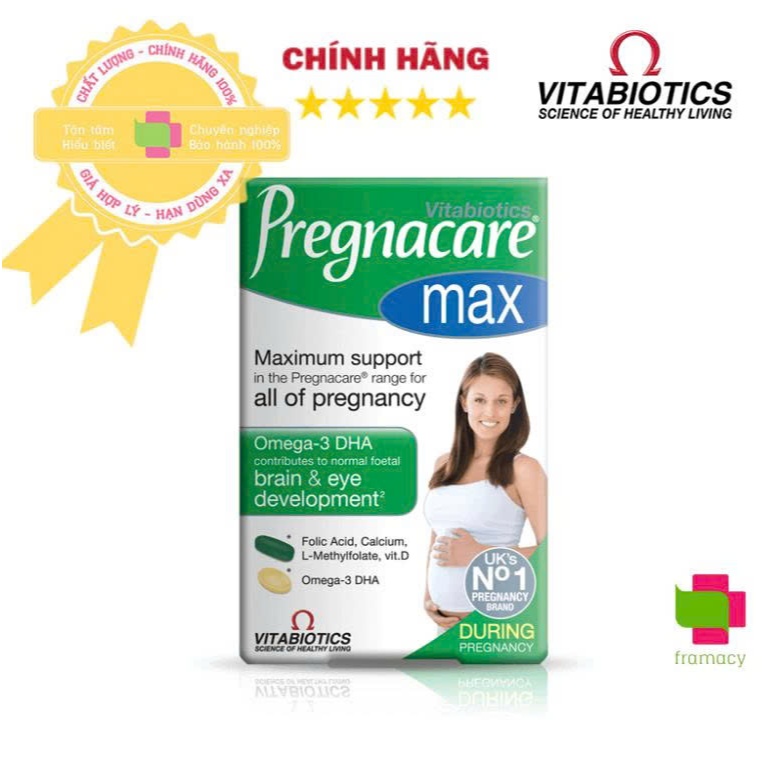 Vitamin tổng hợp cho bà bầu Pregnacare Max, Anh (84 viên)