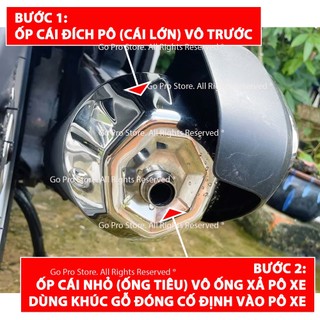 Chụp Đích Pô SH MODE 2015 - 2025 Inox 201 VT28