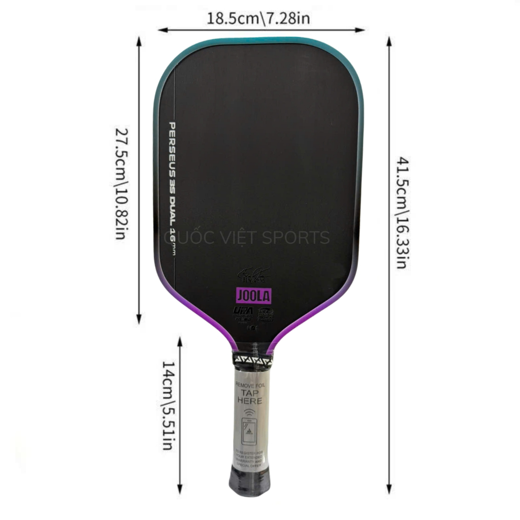 Vợt Pickleball Joola Gen 3S Dual, hàng trợ lực siêu cấp 16mm