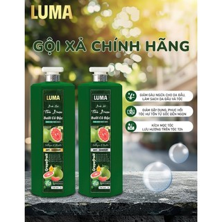 Bộ Gội Xả Luma Bưởi Cô Đặc Thảo Dược 2000ml Hương Bưởi Sang Trọng Cho Spa Gội Đầu Dưỡng Sinh