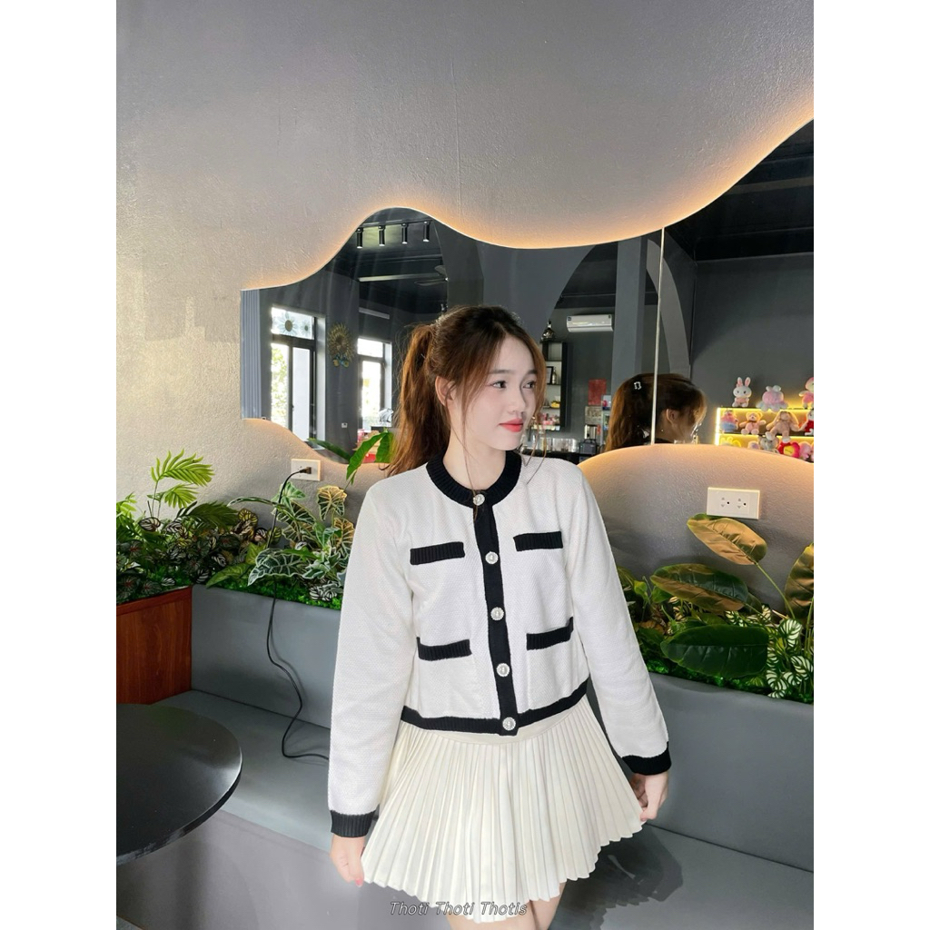 Áo khoác cardigan jennifer len dệt kim dày dặn thời trang basic của nhà Tí Ngoan [New] | BigBuy360 - bigbuy360.vn