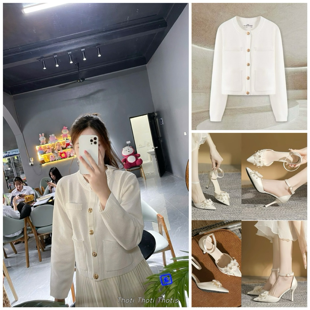 Áo khoác cardigan jennifer len dệt kim dày dặn thời trang basic của nhà Tí Ngoan [New] | BigBuy360 - bigbuy360.vn