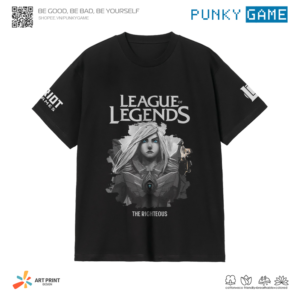 Áo thun Unisex Liên Minh Huyền Thoại (LMHT) KAYLE Digital Art Cotton 100% ngắn tay