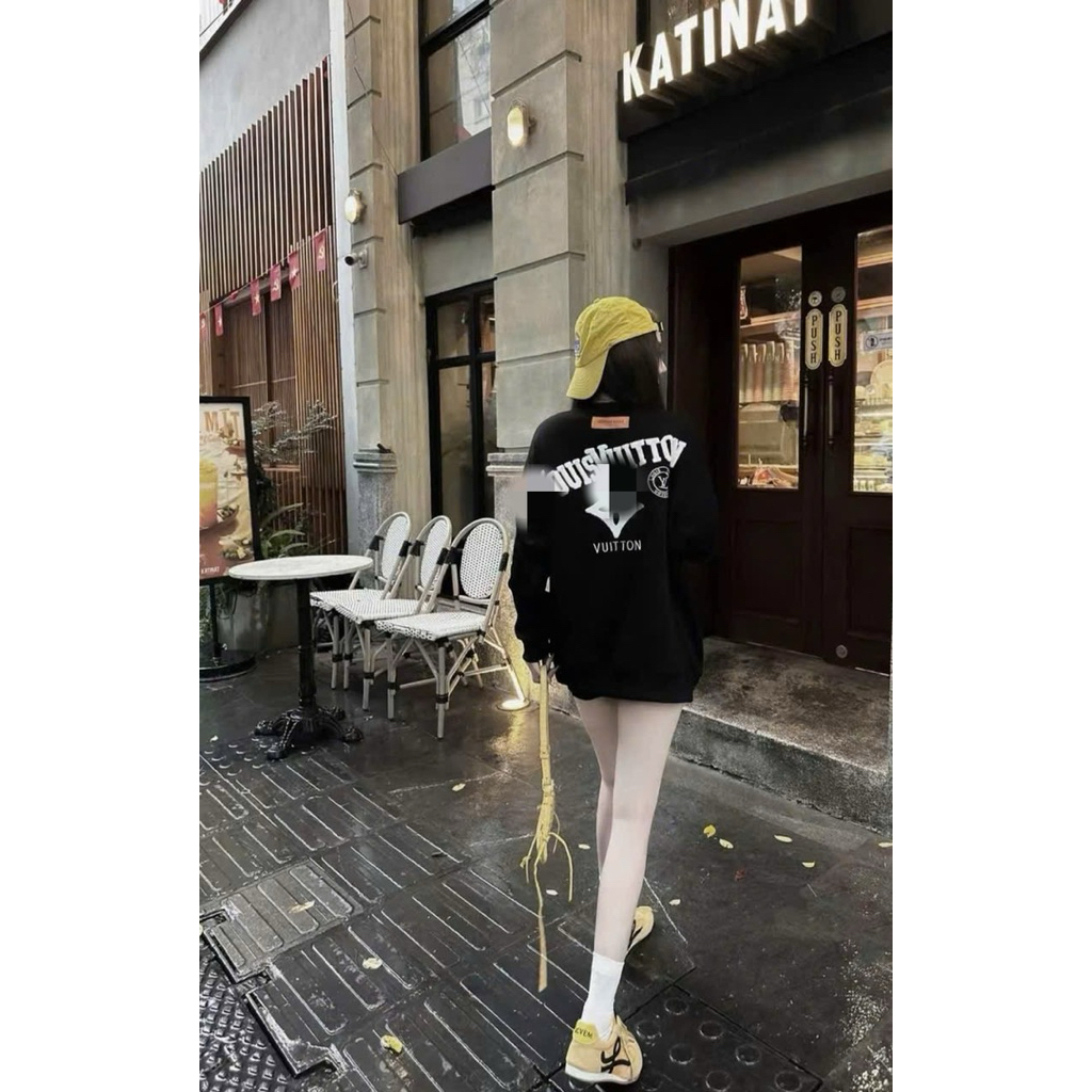 Áo nỉ 2 da swt chữ thêu form rộng nam nữ mặc đôi thoải mái