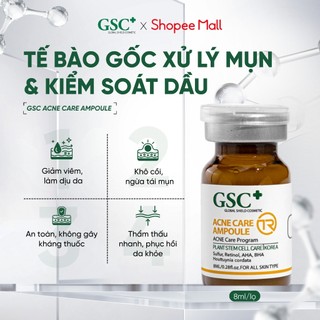  Tế Bào Gốc Hỗ Trợ Xử Lý Mụn Hàn Quốc GSC Acne Care Ampoule TR 8ml – Tế Bào Gốc Chống Viêm Ngăn Ngừa Mụn Mới 
