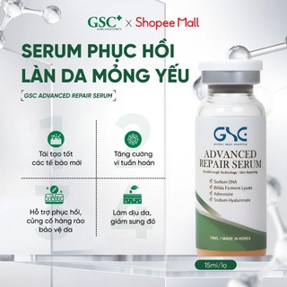  Serum Phục Hồi Da Giảm Đỏ Chống Lão Hóa GSC Advanced Repair Serum 15ml – Serum Phục Hồi Cho Da Peel Da Mỏng Yếu 