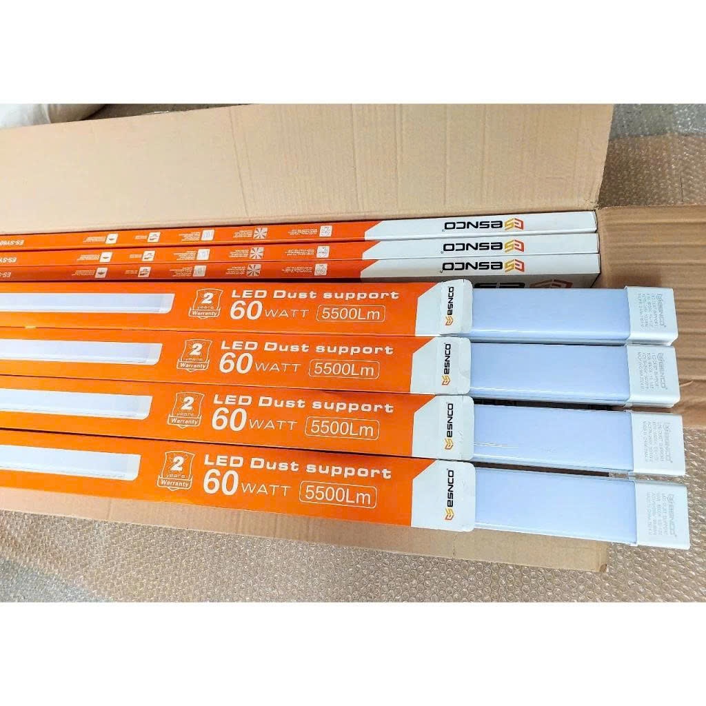 4-5 Bộ đèn led bán nguyệt 60W 1m2 ESNCO cứng cáp siêu sáng ánh sáng trắng