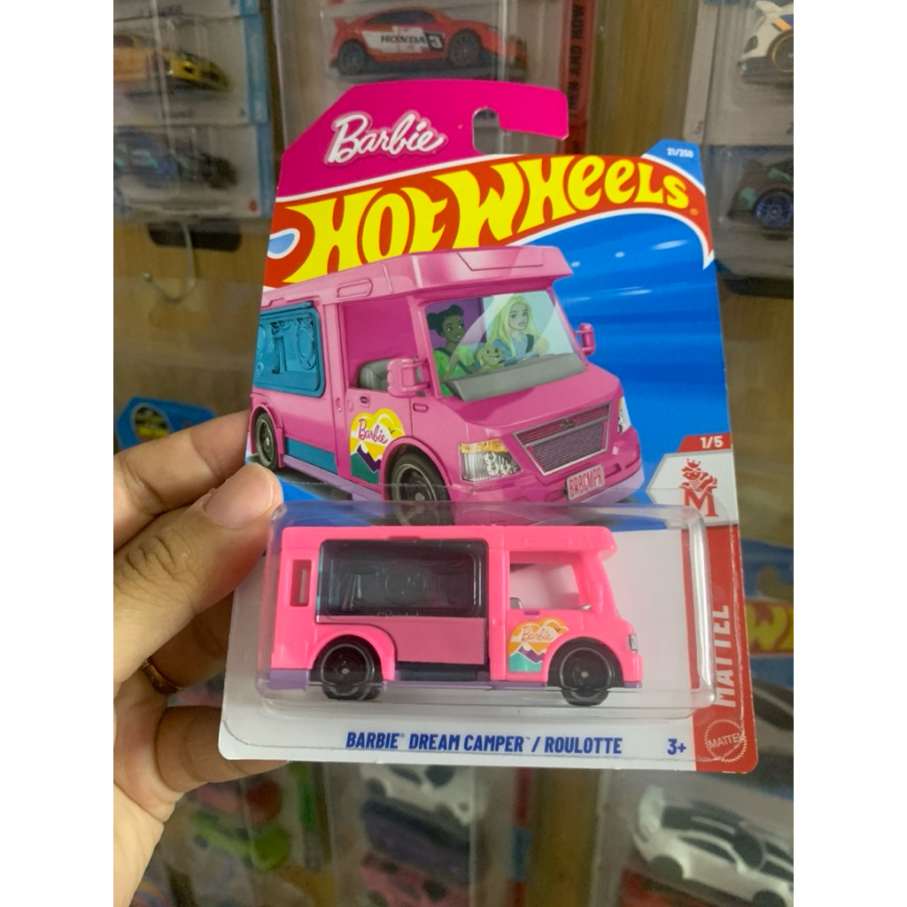 Xe Mô Hình Hot Wheels BARBIE DREAM CAMPER / ROULOTTE