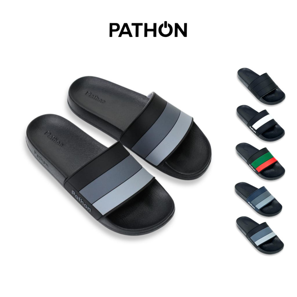 SD120 Dép nam nữ quai ngang slipper Pathon quai PVC,Đế IP đen quai xọc lớn SD120 nhiều màu