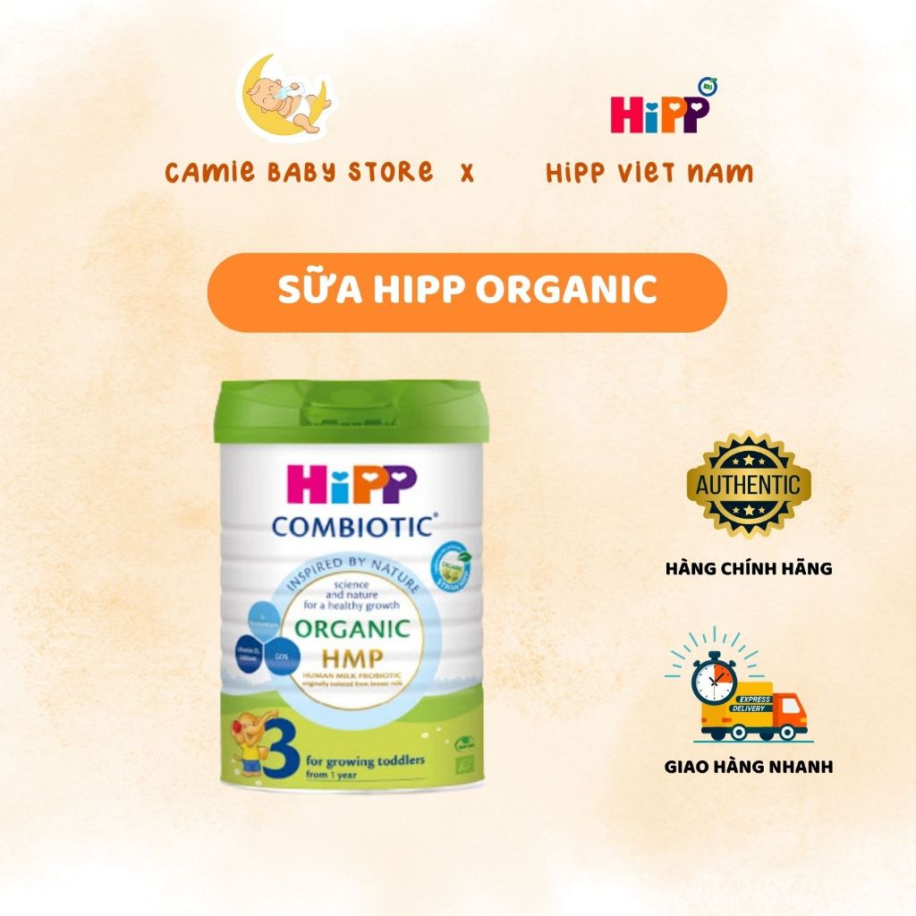 Sữa Bột HiPP Combiotic Organic HMP Số 1, 2, 3 Nhập Khẩu Đức Lon 800g