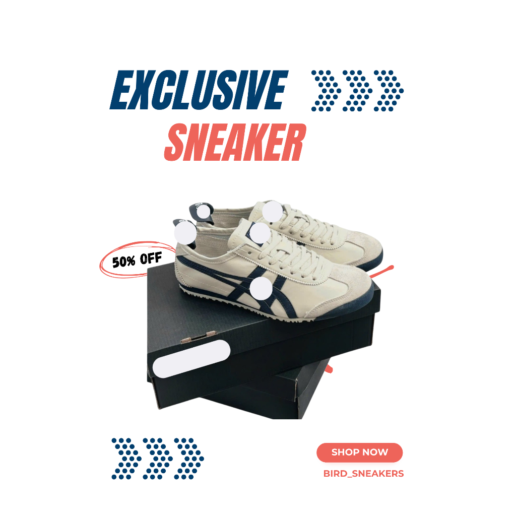 Giày Tiger 66 Classic Vintage Sneaker Nam Nữ Phối Đồ Đẹp, Phong Cách Retro