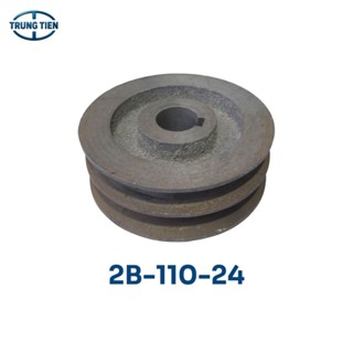Puli buly pulley 2B-110-24 – puli đôi B 110, lỗ 24mm – rãnh sâu ít trượt