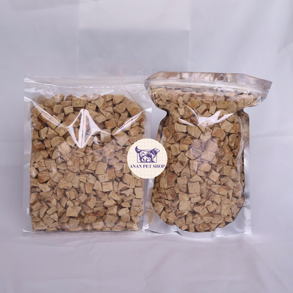 Gan vịt sấy đông khô cho chó mèo hamster, giàu dinh dưỡng, giúp thú cưng tăng cân tăng nọng tăng phô