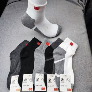  Combo 10 Đôi Tất Nam UNY Kháng Khuẩn Khử Mùi Vải Cotton Dầy Dặn Co Dãn Tốt - Vớ Nam 