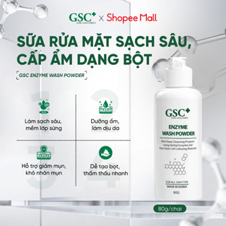  Sữa Rửa Mặt Sạch Sâu Cấp Ẩm Dạng Bột GSC Enzyme Wash Powder - Bột Rửa Mặt Cho Mọi Loại Da 80g 