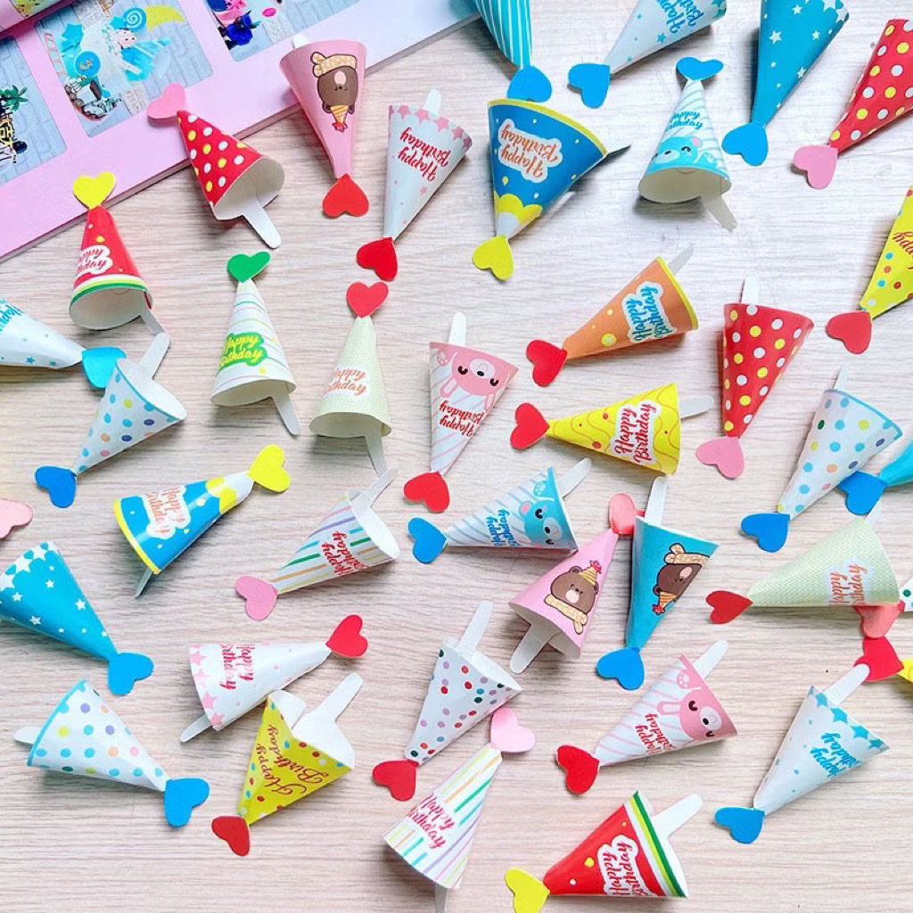 (COMBO 90c)MŨ MINI TRANG TRÍ BÁNH KEM