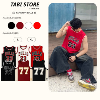  Áo Tank Top ba lỗ bóng rổ chất lưới mè Form Boxy Dáng Rộng CÁC SIZE DƯỚI 90KG | Áo Ba Lỗ BULLS 23 