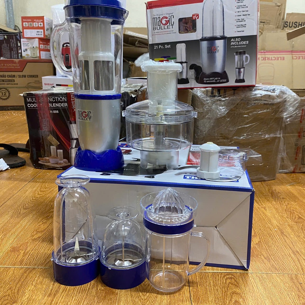 Máy Xay Đa Năng MAGIC BULLET 21 chuẩn cao cấp , Máy Xay Sinh Tố Hoa Quả MAGIC BULLET Cao Cấp QM Stor