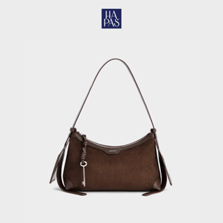   BST BROWNIE  Túi Xách Nữ Đeo Vai Quai Dài Terra Size 28 - Túi Đeo Vai Da Lộn HAPAS 