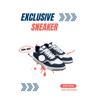 Giày Sneaker B_027 Unisex – Thiết Kế Thời Thượng, Đế Êm Chống Trượt, Form Gọn Dễ Mix Đồ