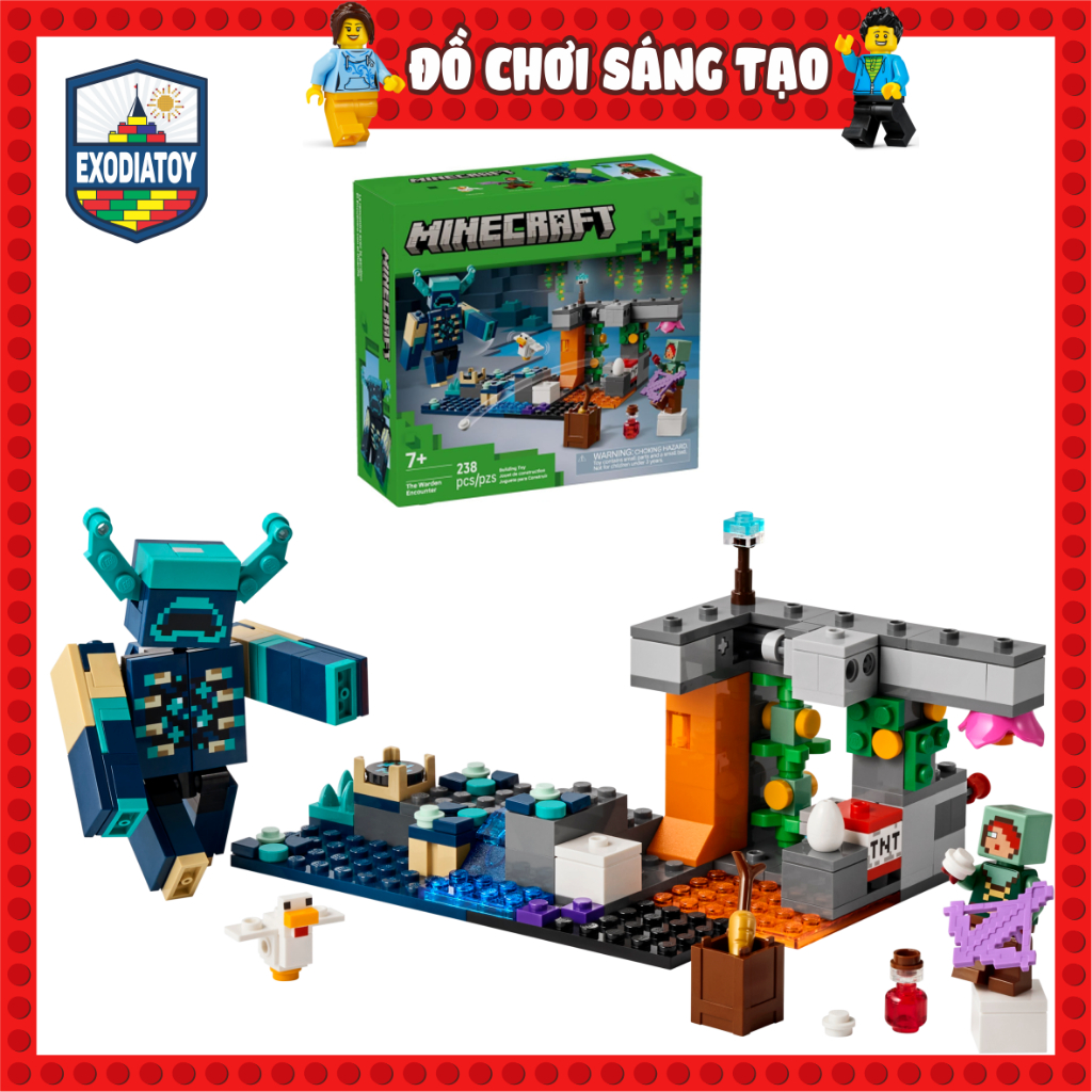 Mô hình đồ chơi My World Cuộc Chạm Trán Warden - Đồ Chơi Lắp Ghép Sáng Tạo - LELE BROTHERS 31004