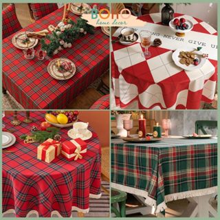  Khăn Trải Bàn Giáng Sinh 2026 Khăn Trải Bàn Noel Vải Kẻ Caro Trang Trí Tiệc Cuối Năm 