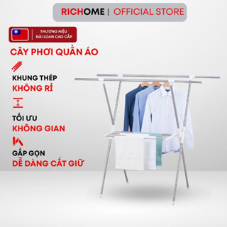  Sào phơi quần áo cây phơi đồ RICHOME HA135. sào phơi đồ khung thép không rỉ tiện lợi dễ dàng tháo lắp 