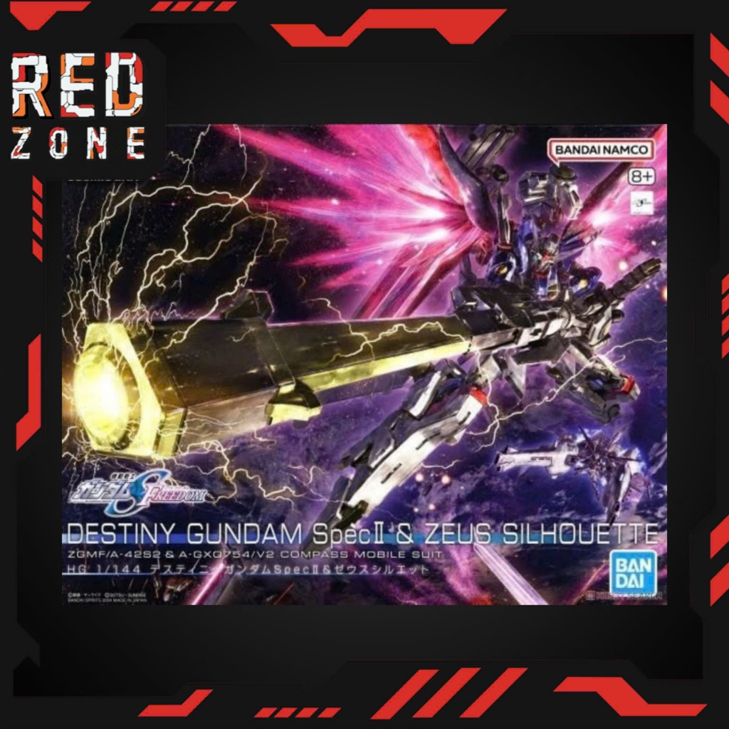 Mô Hình Lắp Ráp HG 1/144 DESTINY GUNDAM Spec II & ZEUS SILHOUETTE Chính Hãng Bandai