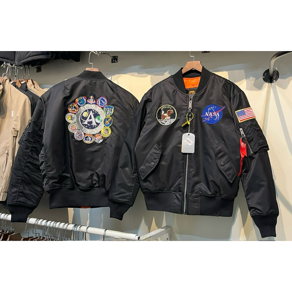 Áo pilot Nasa logo 2 mặt hãng Anfading chính hãng