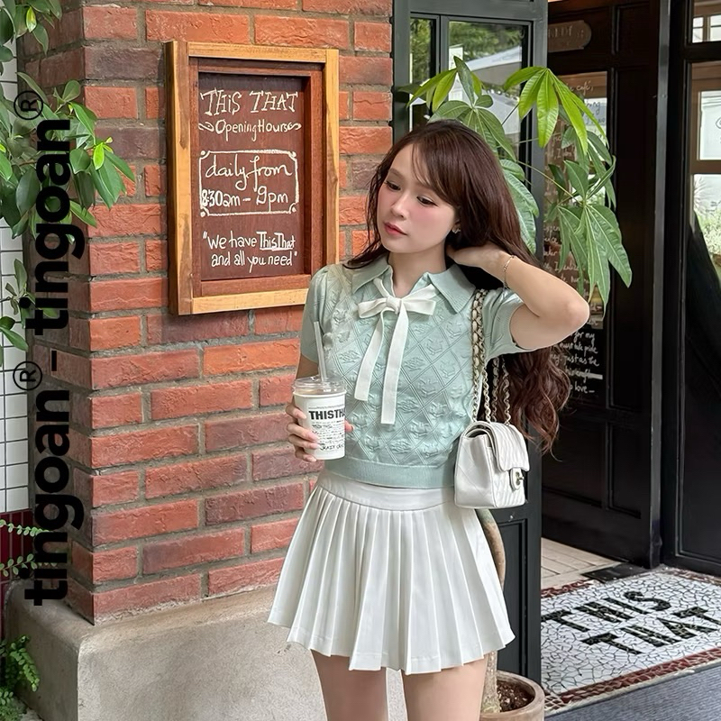 ÁO NƠ YURI YURI XANH MINT TÍ NGOAN | BigBuy360 - bigbuy360.vn