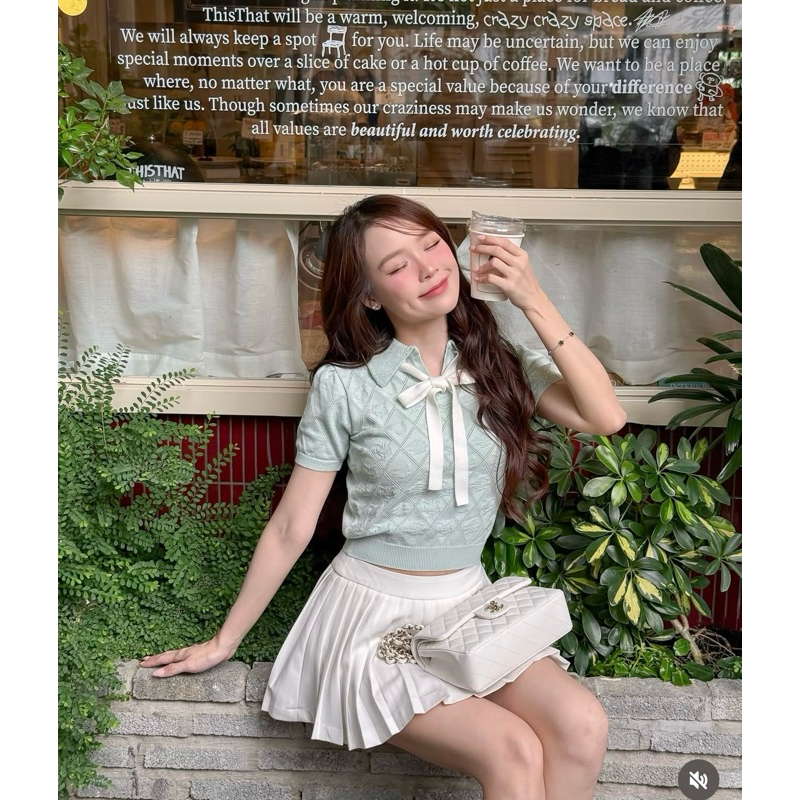 ÁO NƠ YURI YURI XANH MINT TÍ NGOAN | BigBuy360 - bigbuy360.vn