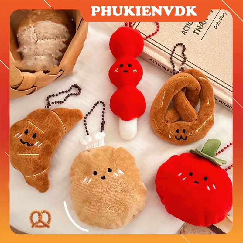 Móc Khóa Dây Treo Túi Hình Thực Phẩm Hoạt Hình Sáng Tạo W23