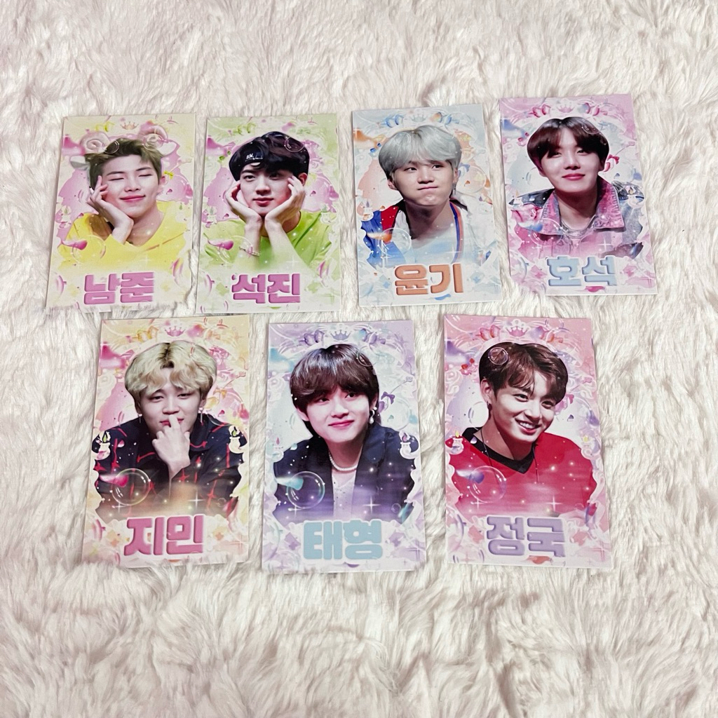 [Card des bóng] Set 7 Card BTS , Card Des BTS Đủ 7 Thành Viên