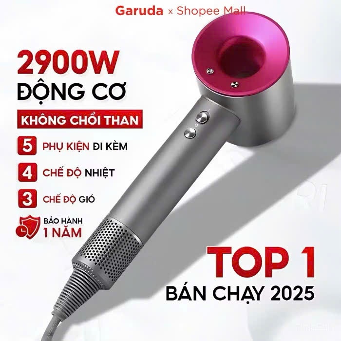 Máy Sấy Tóc ION 2 Chiều Nóng Lạnh Nhanh Khô Công Suất Lớn [ HÀNG CAO CẤP ]