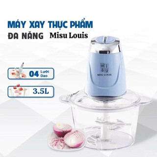  Máy Xay Thực Phẩm Đa Năng Cối Thuỷ Tinh Xay Thịt Misu Louis Công Suất Lớn 500w Dung Tích 3.5L 
