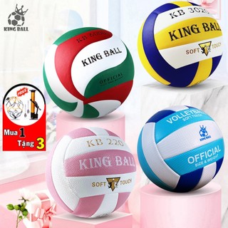 Bóng chuyền chính hãng king ball thi đấu ngoài trời banh bóng chuyền da giá rẻ học sinh viên trẻ em