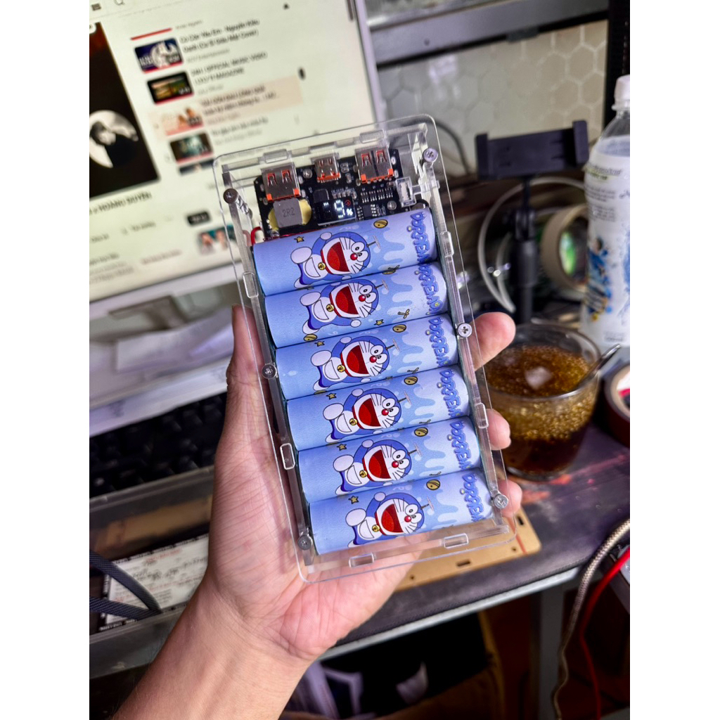 30.000mAh (6Cell 21700) Vỏ MiCa Trong suốt