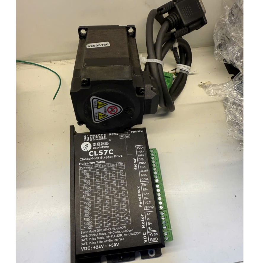 Combo Driver+Motor  Hybrid Step Leadshine CL57C  hàng tháo máy
