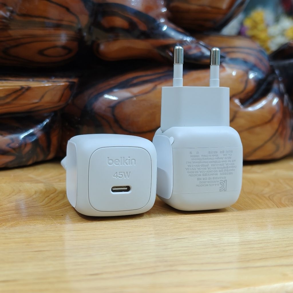 Sạc Belkin BoostCharge 45W USB-C – Sạc nhanh chuẩn PD, công suất 45W, thiết kế nhỏ gọn