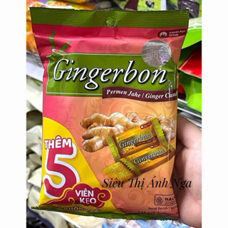  Combo 5 Gói Kẹo Gừng Dẻo Gingerbon Gói 125g 
