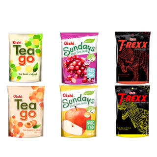  bán sỉ 1 thùng 50 gói nước trái cây oishi nhiều vị thơm mát thanh nhiệt thơm ngon giá rẻ 