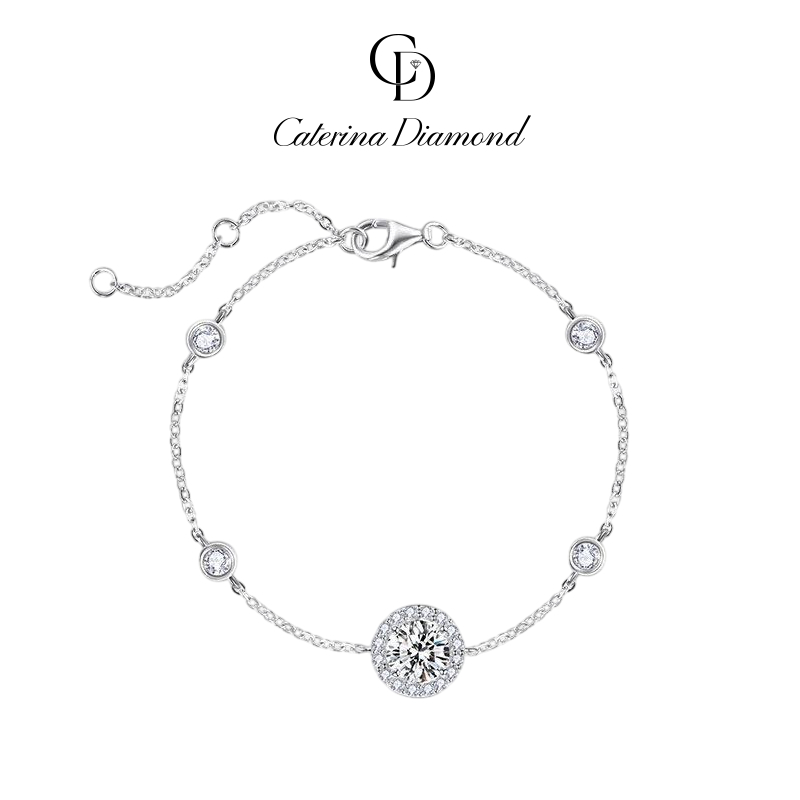 Vòng tay Kim Cương Moissanite 1.0 Carat Caterina Diamond Eternal Beauty Bracelet DB006