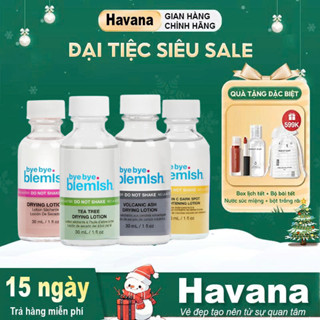  Chấm Mụn Bye Bye Blemish Drying Lotion 30ml 2 Lớp Giảm Mụn Nhanh Sau 1 Đêm Cho Tất Cả Loại Mụn 