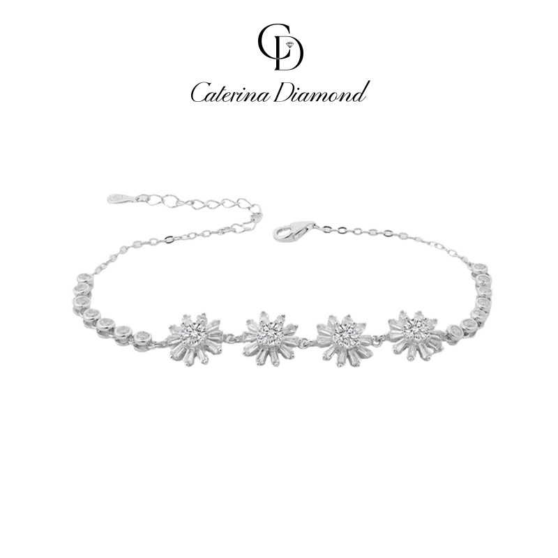 Vòng tay Kim Cương Moissanite Caterina Diamond Snowflake Bloom Bracelet DB007