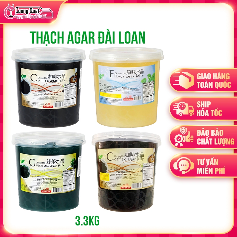 Thạch Agar  Đài Loan 3.05Kg Đa Hương Vị