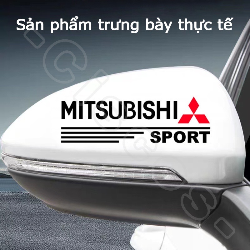 Bộ 2 tem dán gương chiếu hậu ô tô, dùng cho nhiều hãng xe